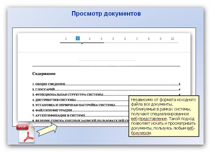 Просмотр документов
